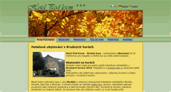 Desktop Screenshot of hotelpodlesem.cz