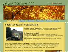 Tablet Screenshot of hotelpodlesem.cz